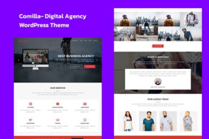 Comilla - Digital Agency One Page WordPress Theme