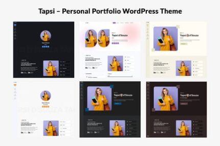 Tapsi – Personal Portfolio WordPress Theme