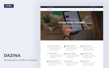 Dazina - Multiporpose Business & Agency Website Template