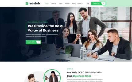 Dreamhub - Corporate Company Agency HTML5 Template Website Template