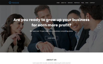 Focus Digital Marketing Agency Website Template