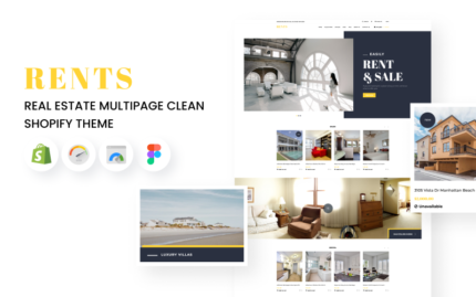 RENTS - Real Estate Multipage Clean Shopify Theme