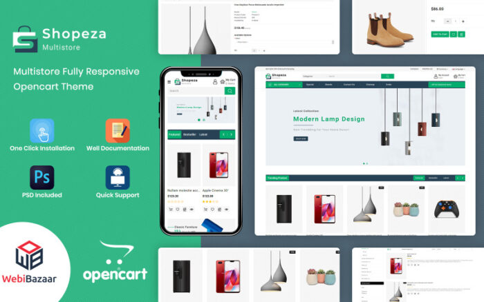 Shopeza - ELectronic OpenCart Template