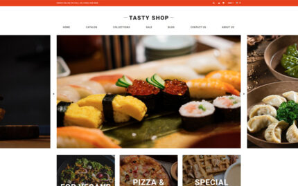 Tasty Shop - Food & Restaurant Clean Shopify Theme