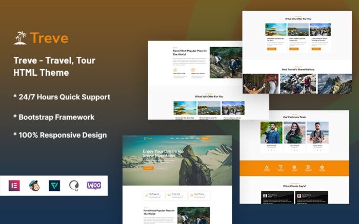 Treve – Travel, Tour Website Template