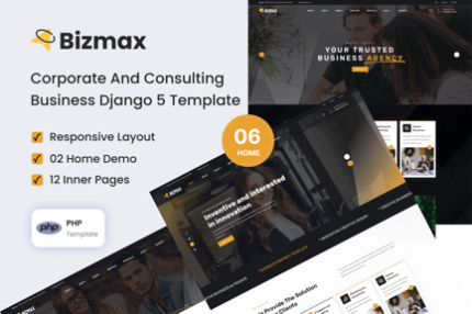 Bizmax – PHP - Corporate And Business Template