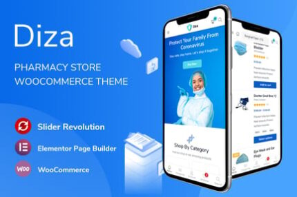 Diza - Pharmacy Store Elementor WooCommerce Theme