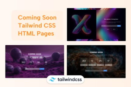 Tailwind Coming Soon HTML Template