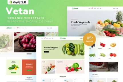 Vetan - Organic Vegetables Shopify 2.0 Theme