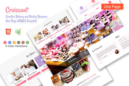 Croissant - Bakery and Pastry HTML5 Template