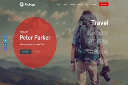 PicMan - Personal Portfolio Template