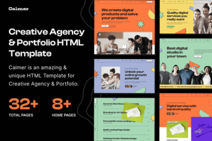 Calmer - Agency & Portfolio HTML5 Template