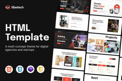 Vibetech - Creative Digital Agency HTML Template