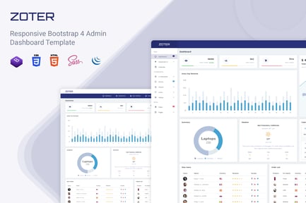 Admin - Admin Dashboard Template Zoter