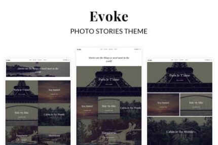 Evoke Photo Stories Blog WordPress Theme