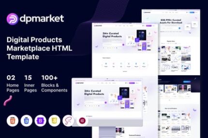 DpMarket – Digital Products Marketplace Html5