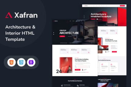 Xafran - Architecture & Interior HTML5 Template