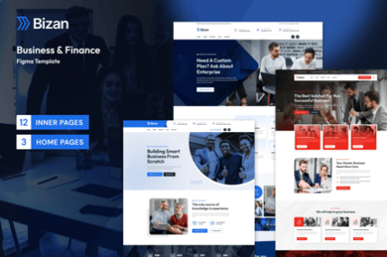 Bizan – Business & Finance Consulting Figma