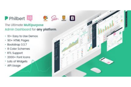 Philbert - Multipurpose Bootstrap Admin Dashboard