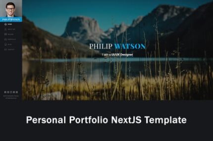 Watson - Personal Portfolio React NextJS Template