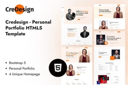 CreDesign – Personal Portfolio Template