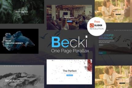 Becki - Creative Parallax One Page HTML Template