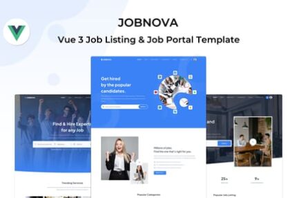 Jobnova - Vue Job Listing & Job Board Template