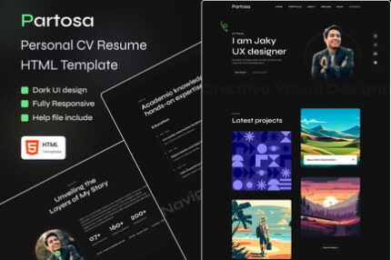 Partosa - Personal Portfolio Template