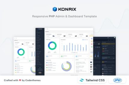 Konrix - PHP Tailwind CSS Admin Dashboard Template