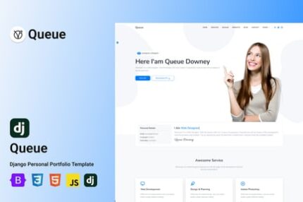 Queue - Django Personal Portfolio Template