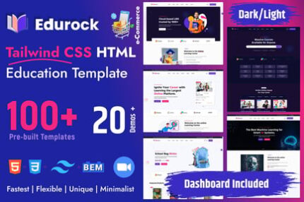 Edurock - Tailwind CSS Education Template