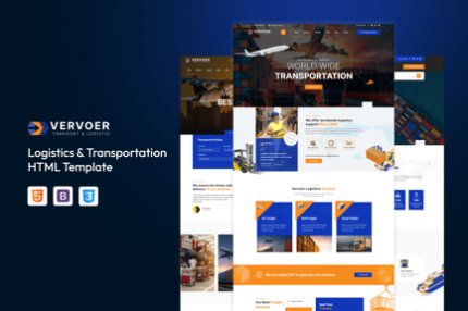 Vervoer - Logistics & Transportation HTML Template