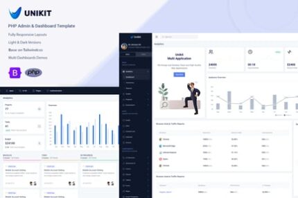 Unikit - PHP Admin & Dashboard Template