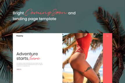 Peachy - Coming Soon and Landing Page Template