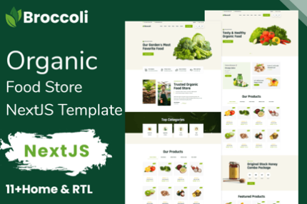 Broccoli - Organic Food Store Ecommerce NextJS