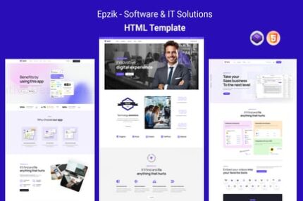 Epzik - Software & IT Solutions HTML Template