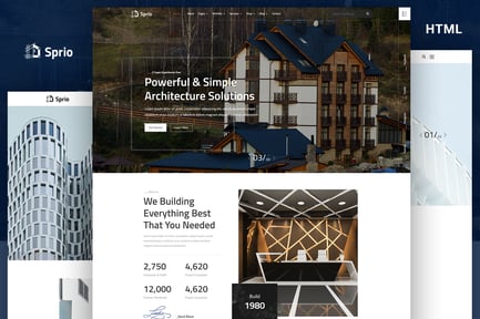 Sprio - Architect & Interior Design HTML Template