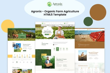 Agronix - Organic Farm Agriculture HTML5 Template