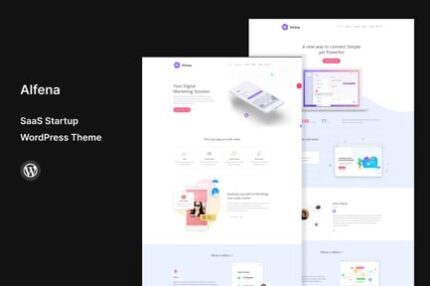 Alfena - SaaS Startup WordPress Theme