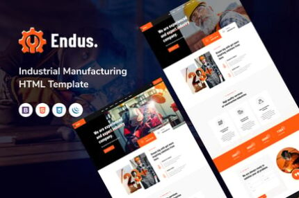 Endus - Industrial Manufacturing HTML Template