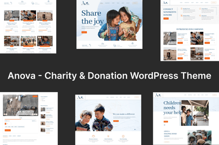 Charity & Donation WordPress Theme - Anova