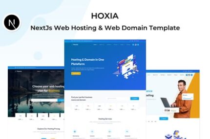 Hoxia - NextJs Web Hosting & Web Domain Template