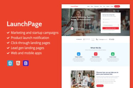 LaunchPage - Premium HTML Landing Page Template