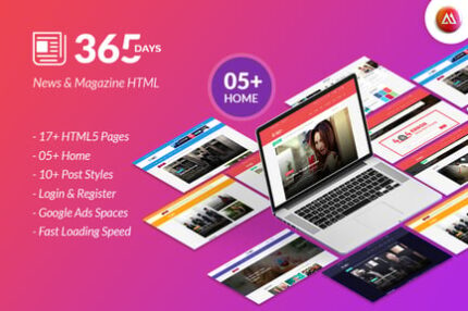 365 Days | News HTML Template