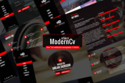 HTML5 Modern Cv