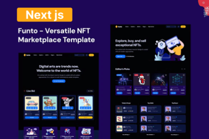 Funto - NFT Marketplace Next JS Template