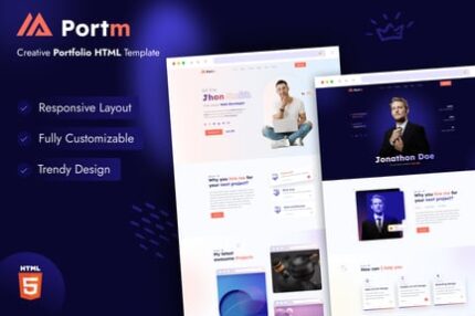 Portm - Personal Portfolio Template