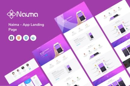 Naima - App Landing Page Tempalte