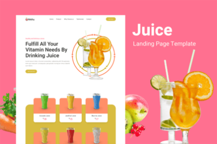 Mehu - Juice Landing Page Template