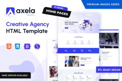 Axela - Creative Agency & Portfolio HTML Template